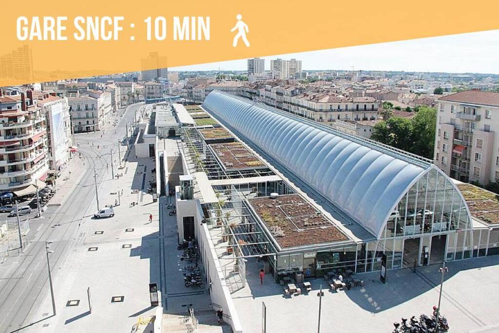 L'Ecucentre Avec Parking Inclu - 600M De La Place De La Comedie - Climatisation Montpellier Luaran gambar